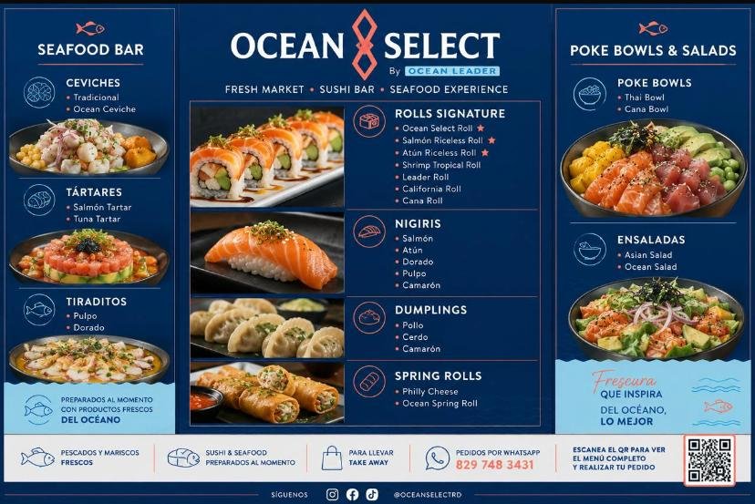 Menú Grab N' Go - Ocean Leader